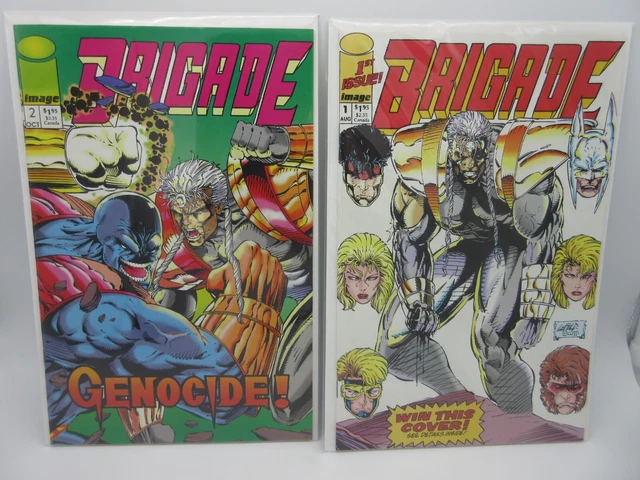 Brigade #1,2 (1992) NM Rob Liefeld, Image Comics