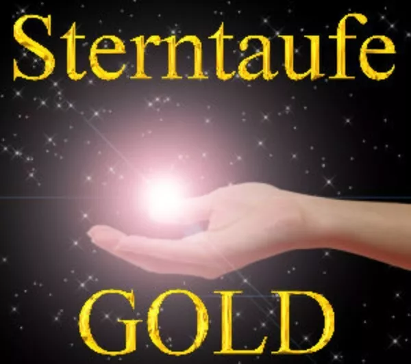 STERNTAUFE GOLD: DAS Geschenk zu Valentienstag, Hochzeit