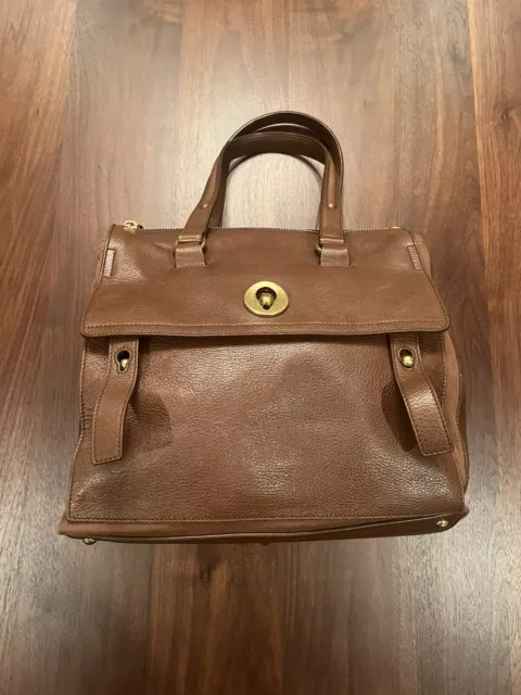 Yves Saint Laurent Muse Two Messenger Bag Brown Leather Medium Shoulder Bag Yves Saint Laurent Muse Two Messenger Bag Brown Leather Medium Shoulder Bag