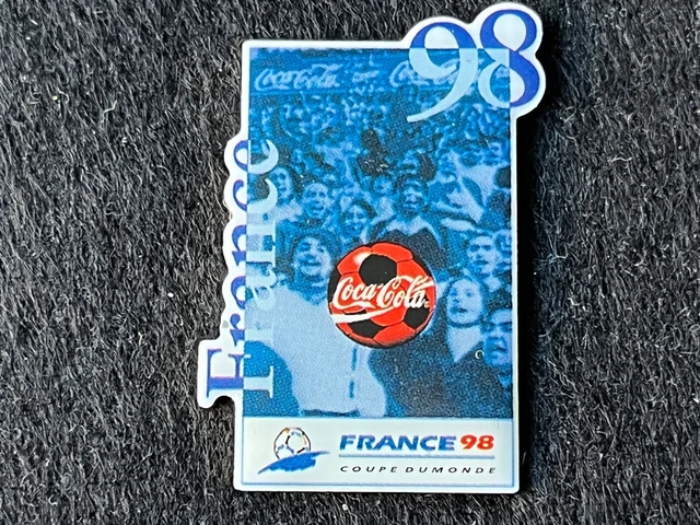 Ensemble de pins émaillés Coca-Cola France Coupe du Monde 98 Football