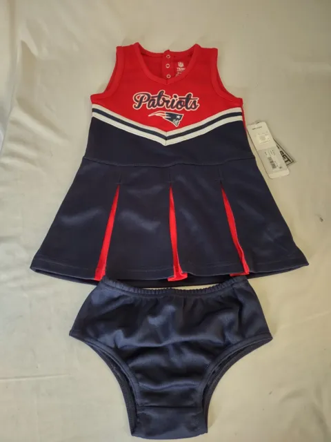 NFL New England Patriots Cheerleader Outfit Size 12 Months