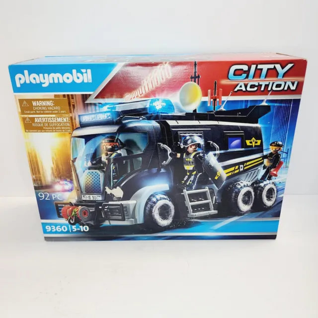 Playmobil 9043 City Action Police Tactical Units 114 Pieces Set Used