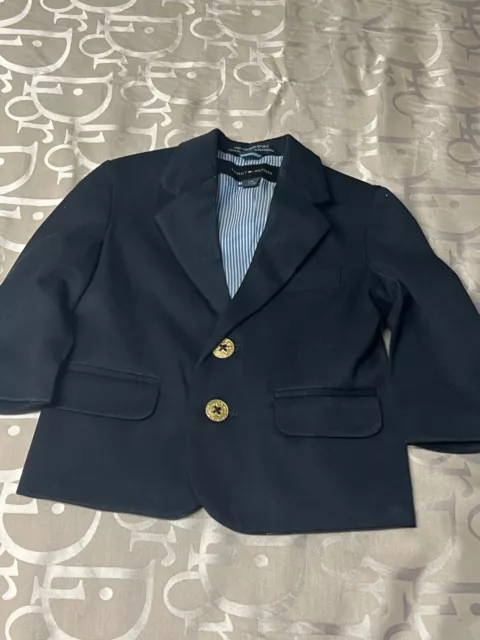 Tommy Hilfiger Baby Boys Navy Blue Blazer Sports Coat Sz: 12M