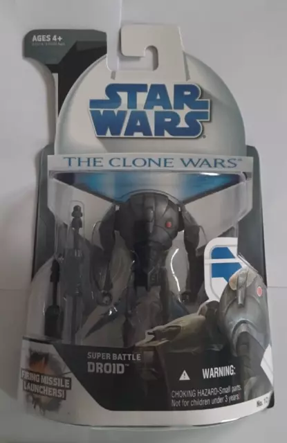Action Figure Star Wars Super Battle Droid Clone Wars N. 12 Nuova Con Scatola