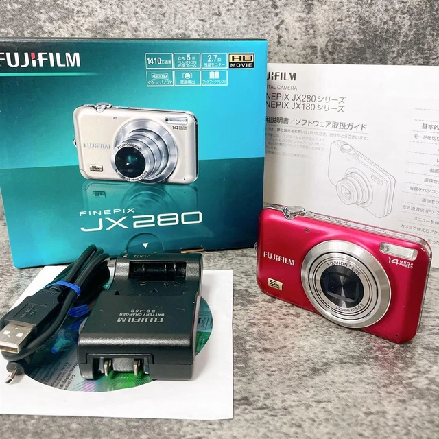 FUJIFILM FINEPIX JX280 レッド② Amazon | FX-JX280R FinePix JX280 レッド | コンパクト 通販