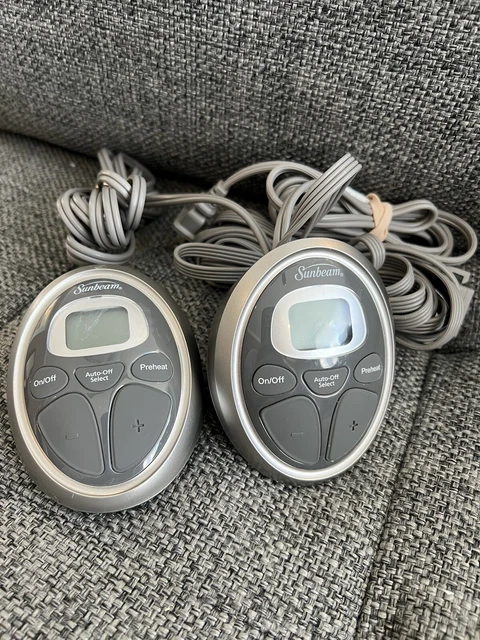 SUNBEAM ELECTRIC BLANKET P85KQA Replacement Dual Control Power Cord Gray 4  prong $24.99 - PicClick