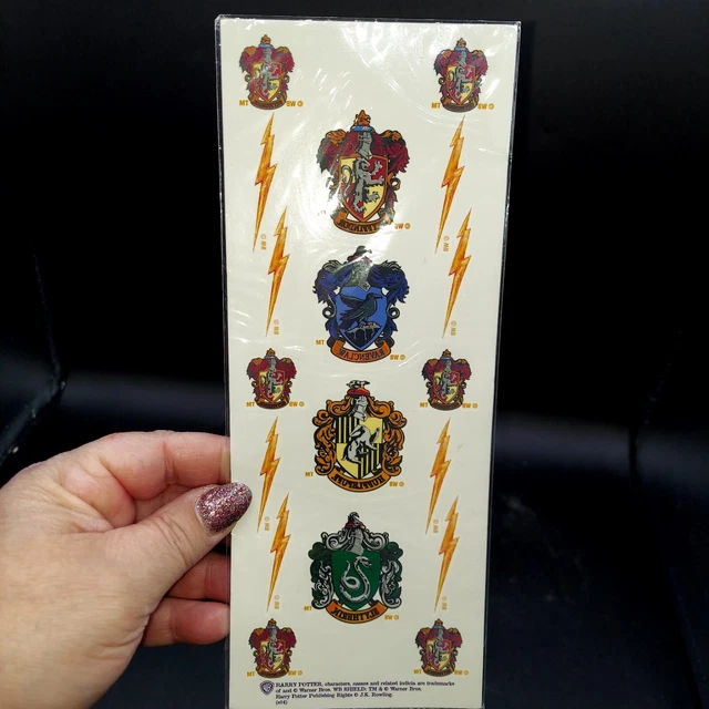 HARRY POTTER TEMPORARY Tattoo Hogwarts Ravenclaw Hufflepuff Slytherin
