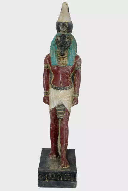 RARE ANCIENT EGYPTIAN ANTIQUE HORUS Stand Statue Pharaonoc Stone -Egypt History