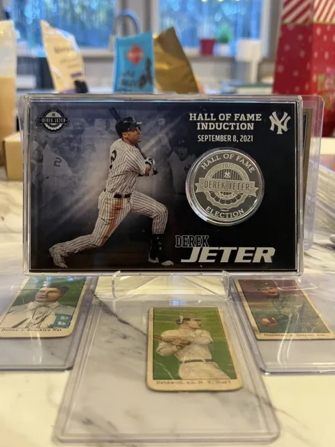 2020 Highland Mint Derek Jeter 39mm Silver Plated Coin-Limited Ed. /5000