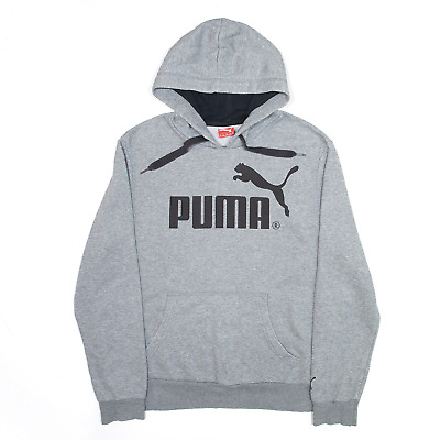 PUMA Sports Grey Pullover Hoodie Mens M