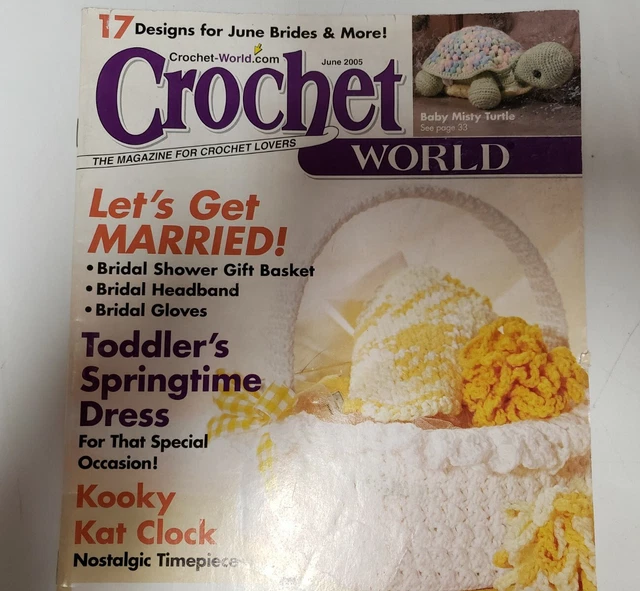 CROCHET WORLD MAGAZINE June 2005 7.50 PicClick