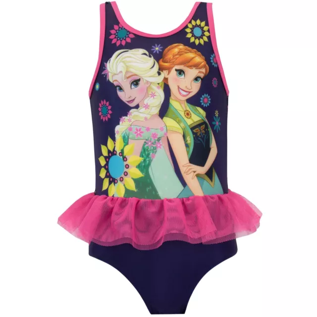 Disney Frozen Swimming Costume Kids Girls 18 24 Months 2 3 4 5 6 7 8 9 10 Years