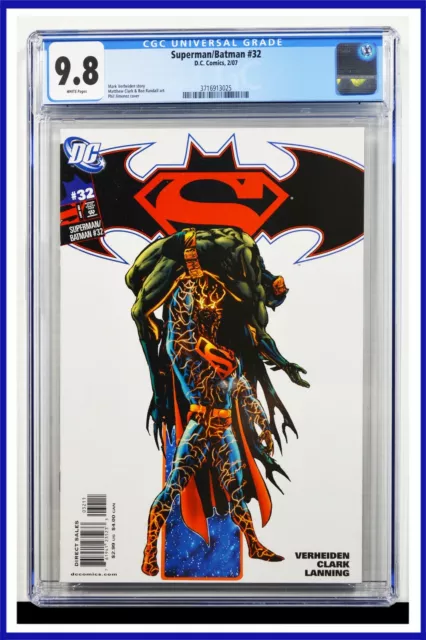 Superman Batman #32 CGC Graded 9.8 DC February 2007 White Pages Comic Book