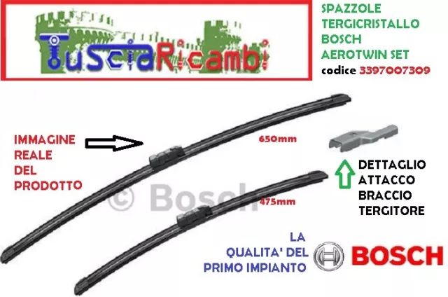 KIT SPAZZOLE TERGI ANT BOSCH BMW SERIE 2 F45/46 ACTIVE 650mm e 475mm- 3397007309