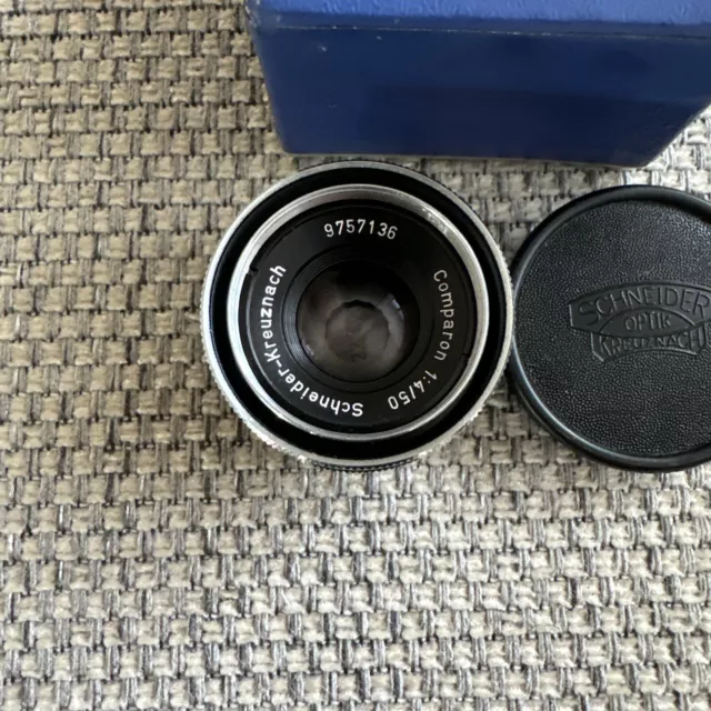 Schneider - Kreuznach Comparon Enlarger Lens 1:4/50  With Caps And Box 2