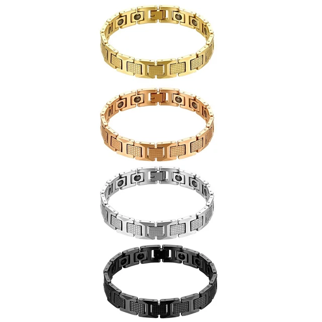 Men Tungsten Carbide Bracelet Link Magnetic Therapy Elements Energy Health Chain Men Tungsten Carbide Bracelet Link Magnetic Therapy Elements Energy Health Chain