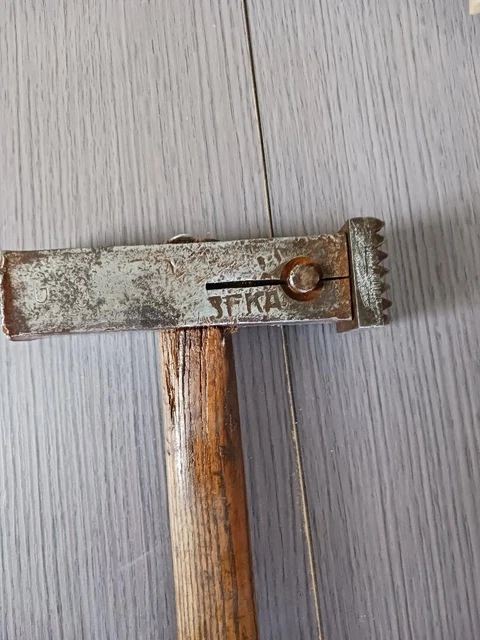 OUTIL ANCIEN MARTEAU Poinçon de Forgeron , forgé, 1,450 kg, fer 20 cm