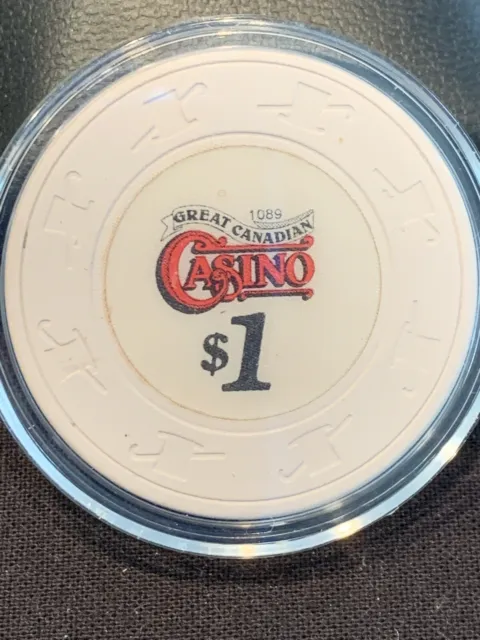 Great Canadian Casino Chip $1 British Columbia, Canada Poker Blackjack