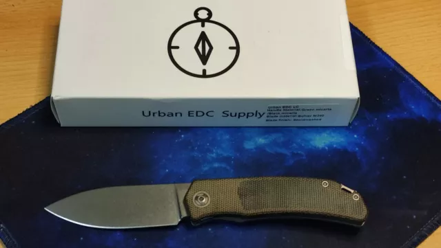 Urban EDC LC Green Micarta M390 Trevor Burger