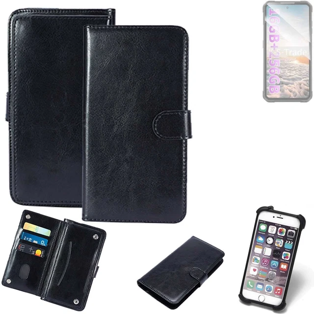 Custodia Portafoglio In Pelle PU Con Effetto Scamosciato Per IIIF150 B2 Ultra – Flip Cover Magnetica Con Slot Carte E Supporto (Rosso)