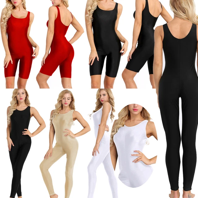 WOMENS GYM TANK Unitard Yoga Dance Leotard Bodysuit Jumpsuit Sport