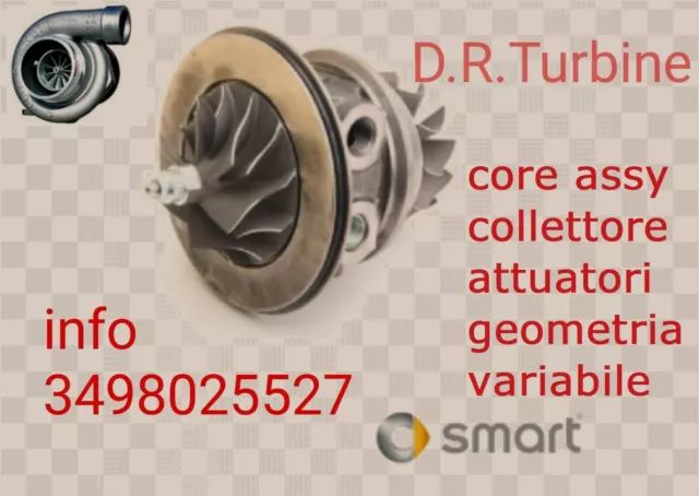 COREASSY TURBINA per SMART BENZINA 600 NUOVO 708837 724961 Turbo Cartridge