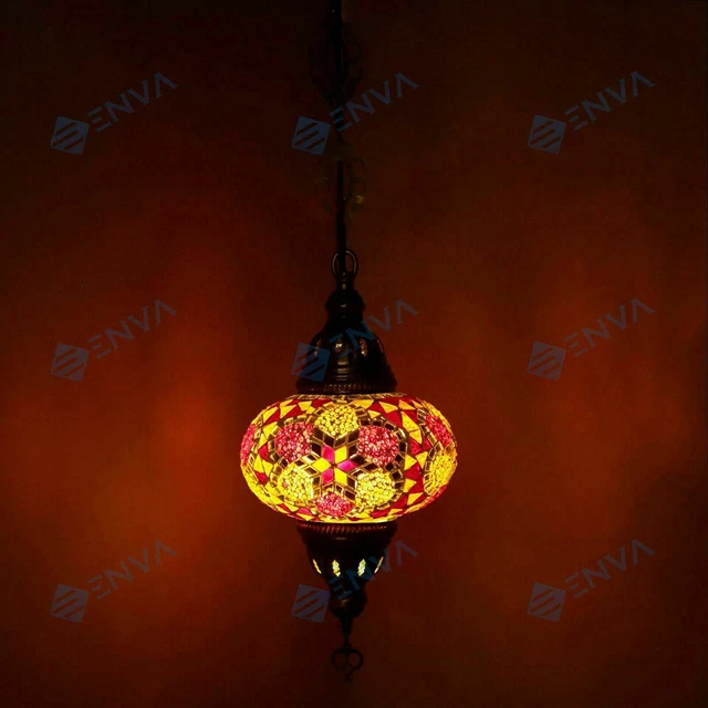 LUSTRE SUSPENSION PLAFONNIER Mosaïque Turque Marocain Luminaire Lampe Ampoul 165469389007