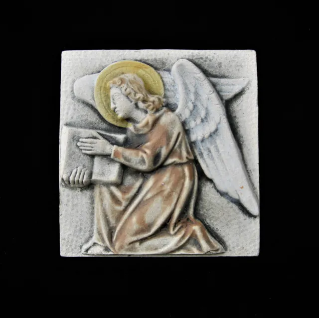 Angel  Evangelist  St John  Arts & Crafts  Gothic Ellison Tile