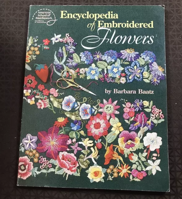 Enciclopedia de flores bordadas de Barbara Baatz grande 11x8,5
