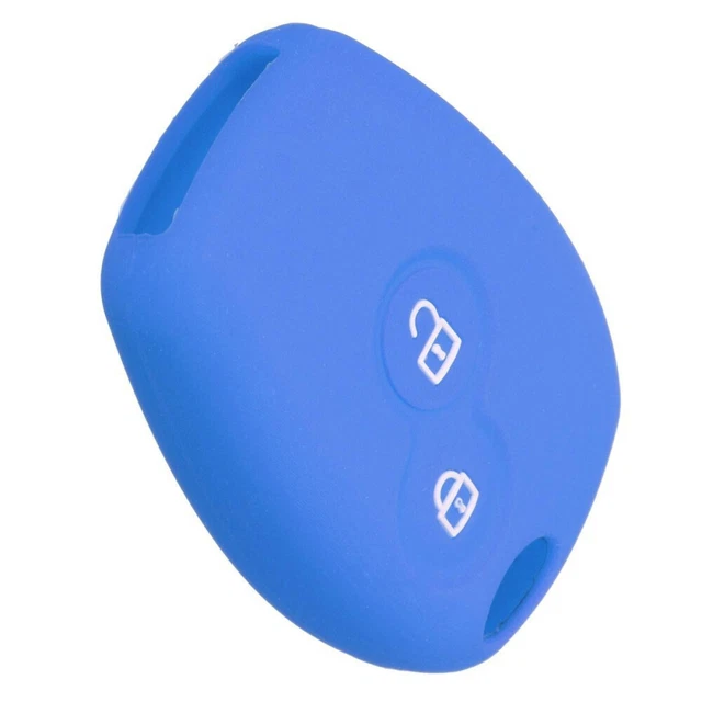 Funda protectora remota con llave de silicona accesorios para automóvil para Clio (oscuro