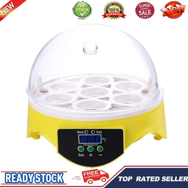 7 EGG INCUBATOR Poultry Incubator Brooder Digital Temperature Control ...
