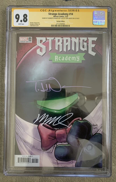 Marvel Strange Academy #14 CGC SS 9.8 Signed Ramos Nauck 1st App Gaslamp