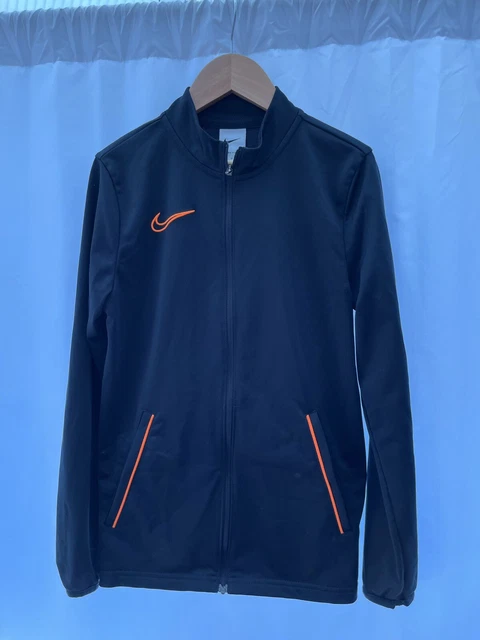 Maglione sportivo ragazzo Nike Dri-fit cerniera intera taglia L 147-158 cm nero manica lunga
