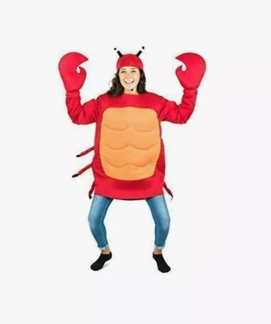 BODYSOCKS Adults Crab Fancy Dress ✦ Costume Padded Outfit  Unisex UK