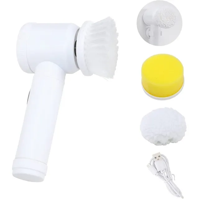 1X (Cepillo de limpieza eléctrico de mano cocina baño fregadero bañera herramienta de limpieza