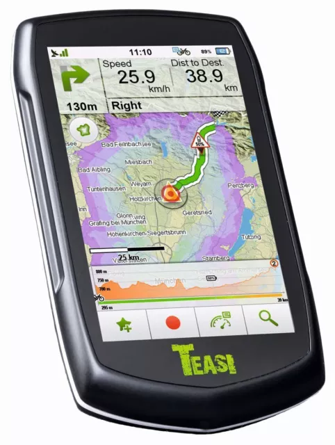 TEASI VOLT e-Bike Fahrrad GPS Navigation Brose & Ansmann