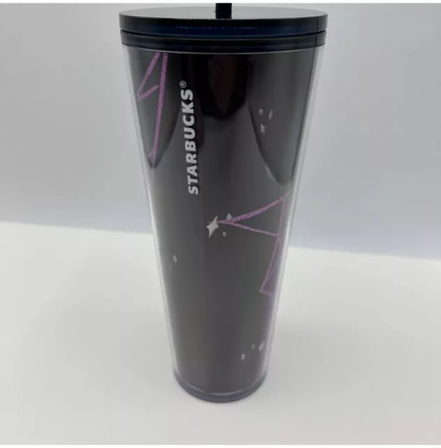 Starbucks 2021 Fall Halloween Cat moon Glow In The Dark 24 Oz. Tumbler Cup