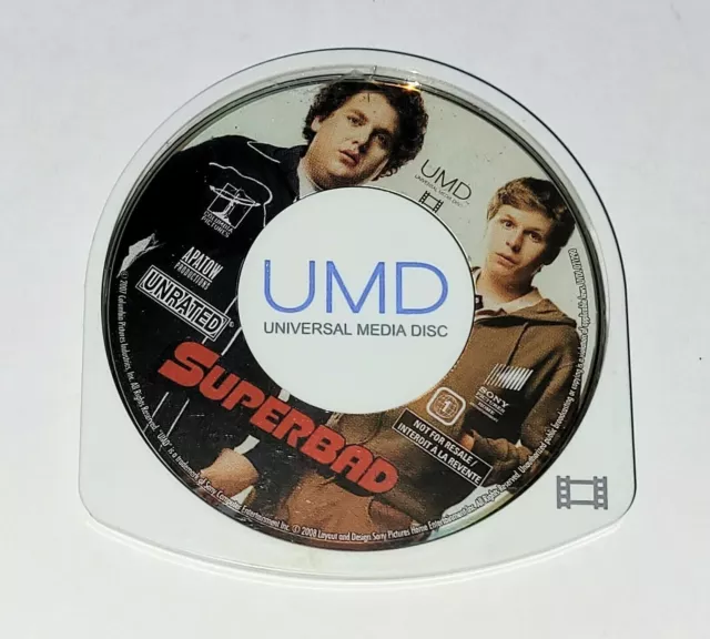 Superbad Movie Video Sony PSP PlayStation Portable UMD disc