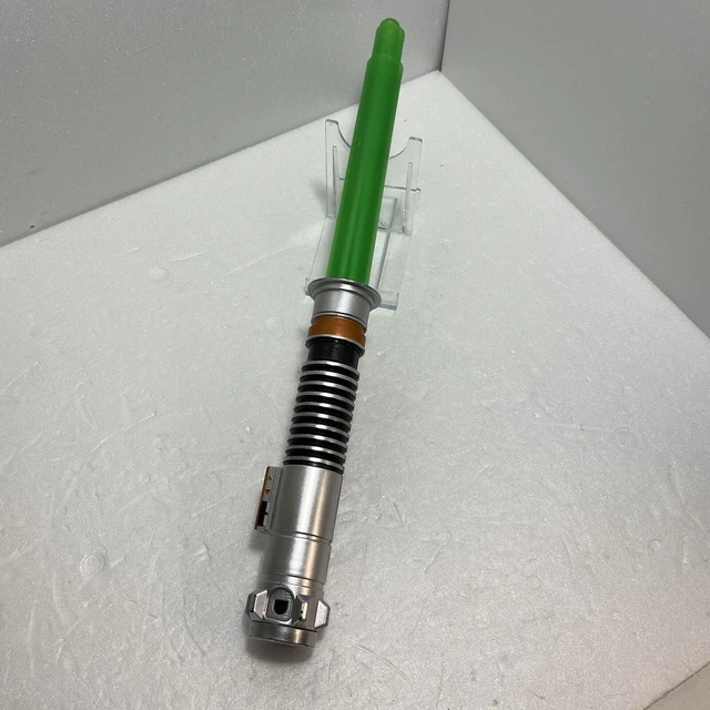 Star Wars Luke Skywalker Lightsaber Green Hasbro 2015 Flick Out Cosplay Toy