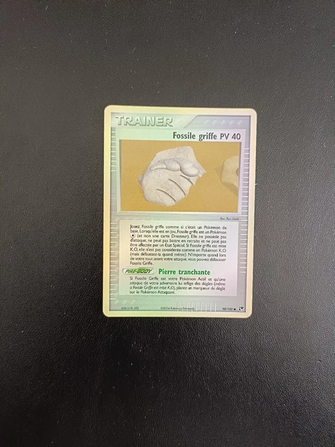 Carte Pokémon Fossile Griffe Reverse 90/100 Ex Tempête De Sable Fr