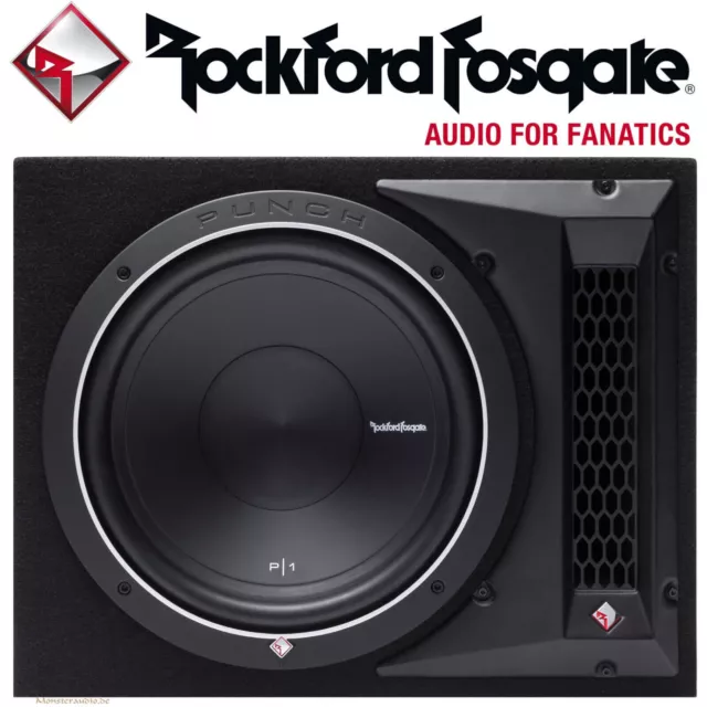 Rockford Fosgate Punch P1 500Watt 30cm Auto Subwoofer Bassbox Bassreflex P1-1X12