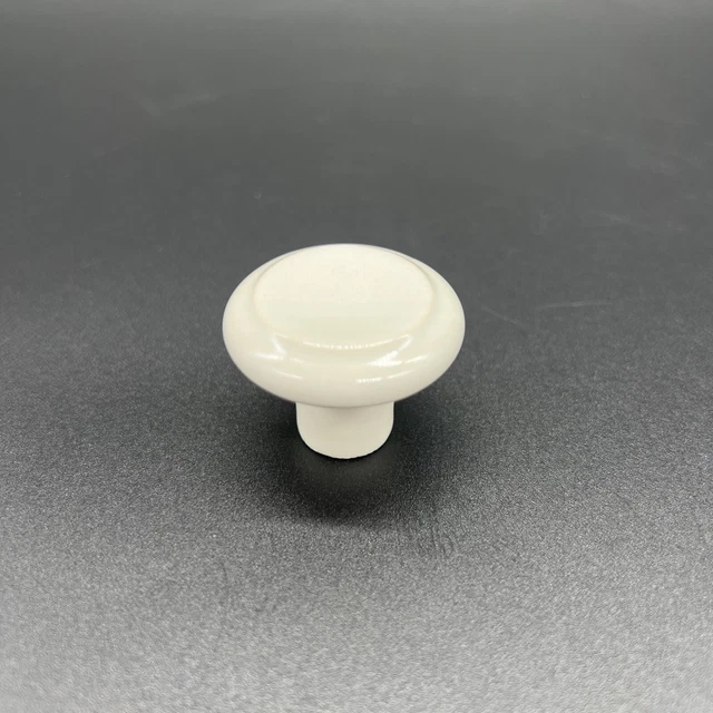 Lot of 15 Amerock White Ceramic 1 3/8" Knobs Pulls Cabinet Drawer Door BP1323-W