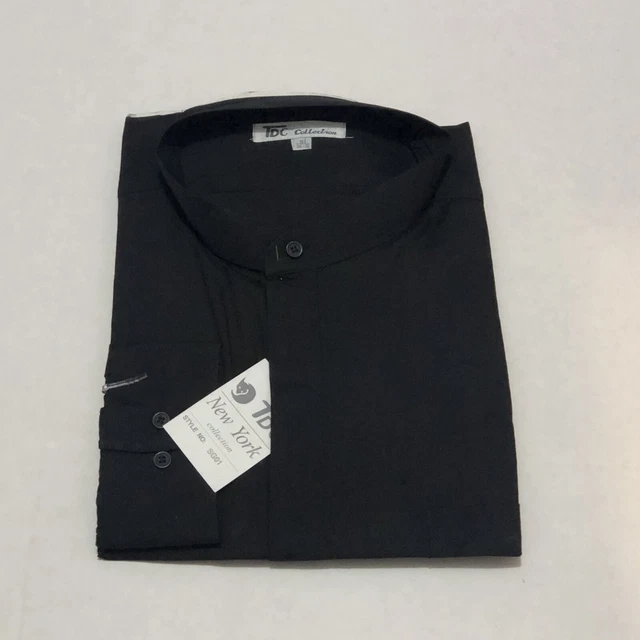Men's Cotton Blend Classic Solid Dress Shirt with Tie and Handkerchief 27 colors