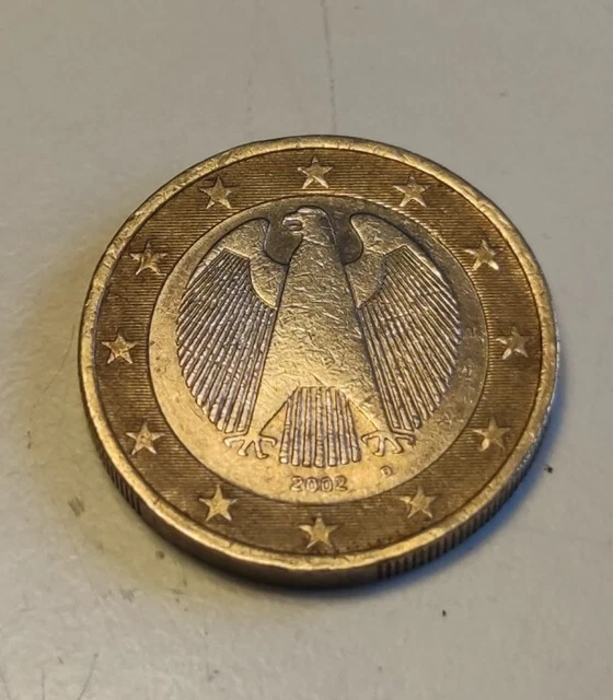 Pièce De 1 Euro Allemagne 2002 - État Circulé Mais Parfait - Collection Monnaie Euro