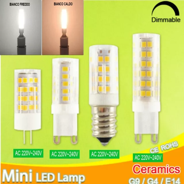 3W 4W 5W 6W 7W 9W Lampadina Led  Faretto Attacco E14 G4 G9  220V Dimmerabile