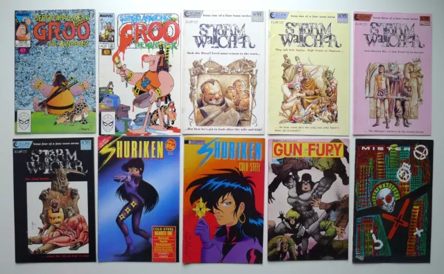 23x Comics Groo/Storm Watcher/Shuriken/Gun Fury/Mister X/Redfox Stalkers Marvel