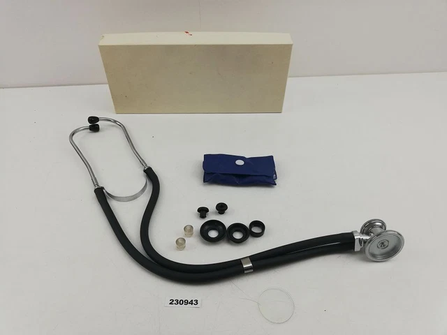 Stethoskop Arzt vintage mit Zubehör in Verpackung alt antik #230943 3