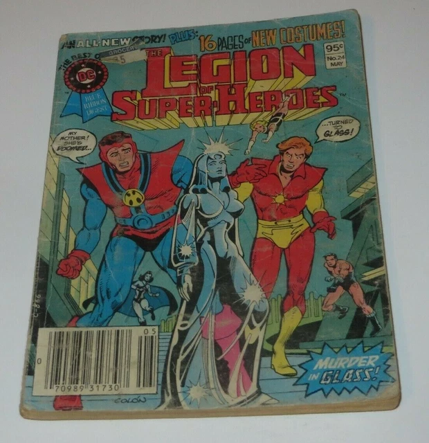 The Legion Of Super-Heroes Comic Book Digest  No.24 1982 Dc Blue Ribbon