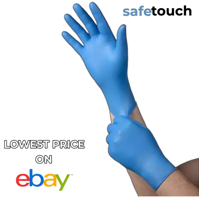 Nitrile Gloves Blue Powder Free Latex Free  Medical Grade Strong Disposable