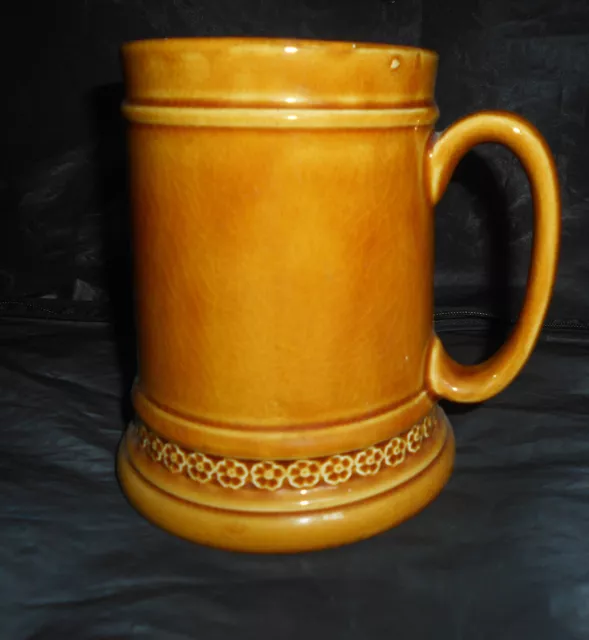 Vintage Large Ceramic Plain Tankard Elijah Cotton Lord Nelson Ware